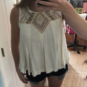 Free People embroidered top